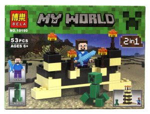 Конструктор Майнкрафт My World Minecraft «Стив с Крипером»