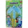 Игровой набор: Алмазная кирка+2 фигурки Стива (свет, звук) Minecraft