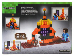 Конструктор Майнкрафт My World Minecraft «Стив со Скелетом»