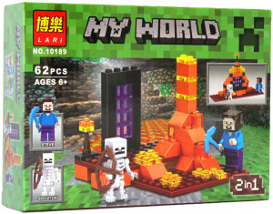 Конструктор Майнкрафт My World Minecraft «Стив со Скелетом»
