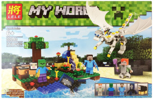 Конструктор Майнкрафт My World Minecraft «Союзники белого дракона»