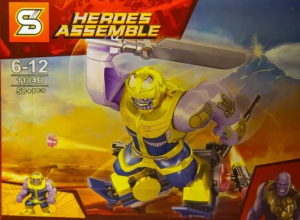 Набор 8 мини-конструкторов фигуры Heroes Assemble «Супергерои Мстители»