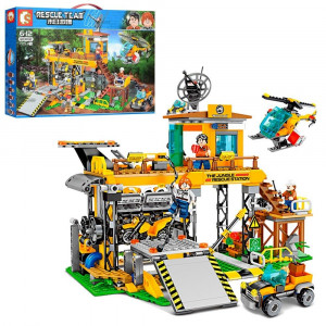 Конструктор Sembo Block «Станция спасателей в Джунглях»