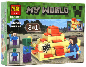 Конструктор Майнкрафт My World Minecraft «Стив и Зомби»