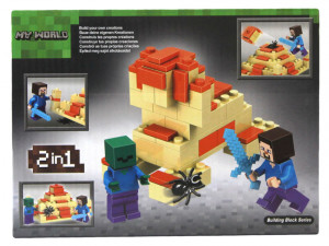 Конструктор Майнкрафт My World Minecraft «Стив и Зомби»