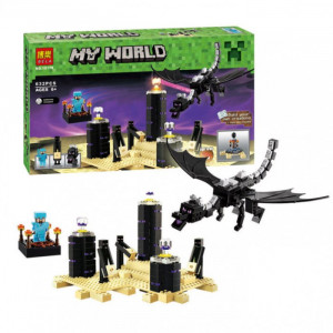 Конструкторы Майнкрафт «Дракон Края» + «Портал в Край»: супернабор №1