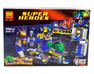 Конструктор Super Heroes «Халк разрушитель лаборатории»