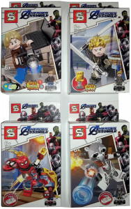 Набор 16 мини-конструкторов Heroes Assemble «Мстители»