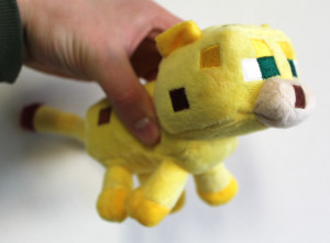 Мягкая игрушка Майнкрафт Детёныш оцелота плюшевый Baby Ocelot Minecraft, 18 см