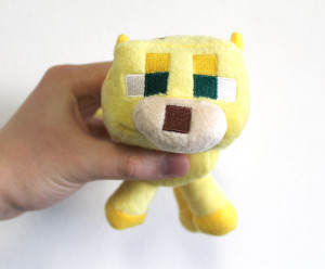 Мягкая игрушка Майнкрафт Детёныш оцелота плюшевый Baby Ocelot Minecraft, 18 см