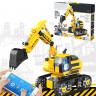 Радиоуправляемый конструктор Mould King «Экскаватор» на пульте управления