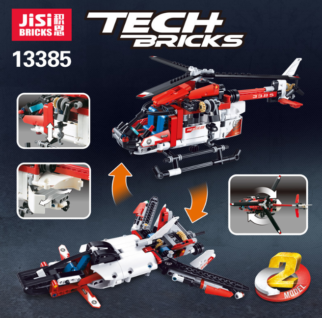 Конструктор Jisi Tech Bricks «Вертолет»