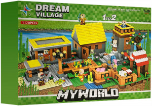 Конструктор Майнкрафт My World «Деревня мечты» 2 в 1 LX.A307
