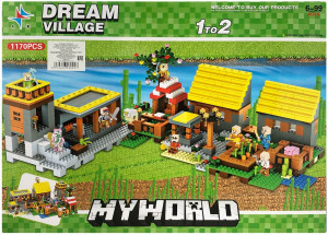 Конструктор Майнкрафт My World «Деревня мечты» 2 в 1 LX.A307