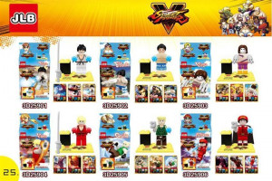 Набор 6 мини-конструкторов Street Fighter «Уличный боец»