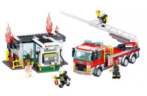 Конструктор LELE Городской герой Пожар на АЗС