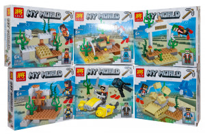 Конструктор Майнкрафт «Подводный мир» 6 шт.