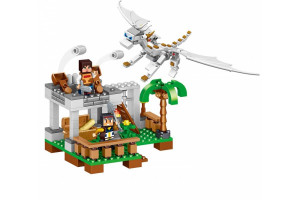 Конструктор Майнкрафт «Нападение Белого Дракона»