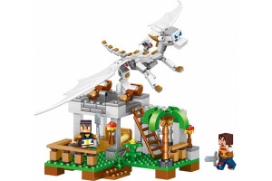 Конструктор Майнкрафт «Нападение Белого Дракона»