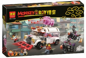 Конструктор Манки Кид Monkie Kid «Грузовик кафе Пигси»