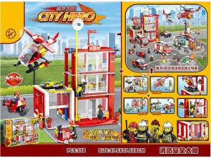 Конструктор LELE Городской Герой Пожарные 558 деталей