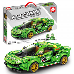 Конструктор Racing машина Lamborghini Huracan GT3: 345 деталей, 2 фигурки