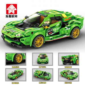 Конструктор Racing машина Lamborghini Huracan GT3: 345 деталей, 2 фигурки