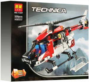 Конструктор Technica «Вертолёт спасателей» 2 в 1 Lari
