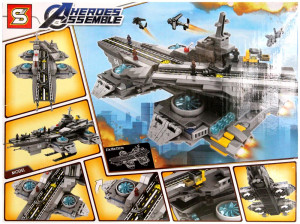 Конструктор Супергерои «Космический авианосец Мстителей»
