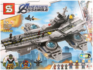 Конструктор Супергерои «Космический авианосец Мстителей»