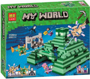 Конструктор Майнкрафт «Пирамида в океане»