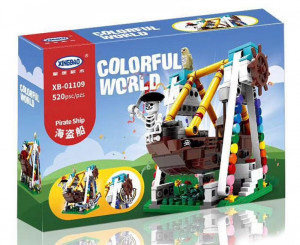Конструктор XINGBAO MOC «Парк развлечений: Пиратская лодка»