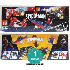 Набор 4 мини-конструкторов Spiderman «Человек-паук против Венома»