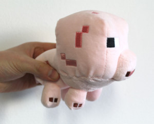 Мягкая игрушка Майнкрафт Поросёнок плюшевый Baby Pig Minecraft, 13 см