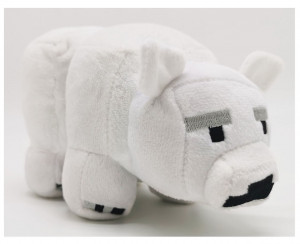 Мягкая игрушка Майнкрафт плюшевый Белый медведь Minecraft, 18 см