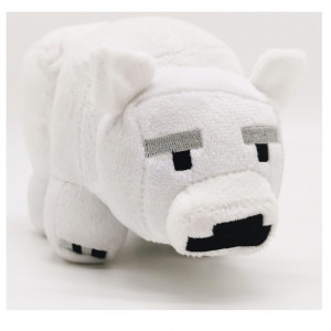 Мягкая игрушка Майнкрафт плюшевый Белый медведь Minecraft, 18 см