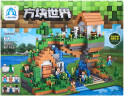 Конструктор Майнкрафт  My World «Дом на водопаде», 8 минифигурок Qunglong