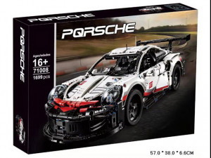 Конструктор Tigers «Porsche 911 RSR белая», 1768 деталей
