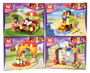 Конструктор Френдс Friends набор из 4 видов (ТМ2008)