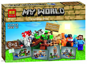 Конструктор Майнкрафт My World Minecraft «Верстак 8 в 1»