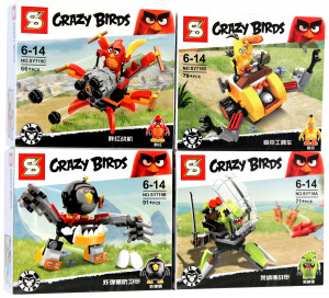 Набор конструкторов Энгри Бёрдс «Angry Birds», 4 в 1 #2