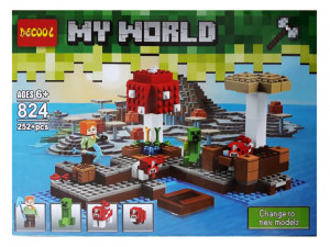 Конструктор Майнкрафт «Грибной остров»