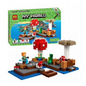 Конструктор Майнкрафт «Грибной остров»