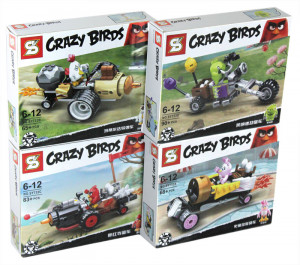 Набор конструкторов Энгри Бёрдс «Angry Birds», 4 в 1 #1