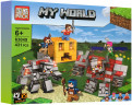 Конструктор Майнкрафт My World «Битва с красным монстром и големом»