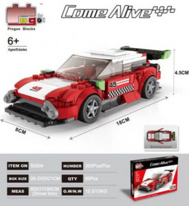 Конструктор Come Alive «Гоночная машина красная»