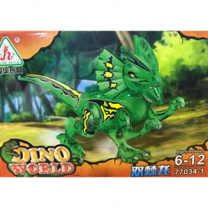 Набор 6 мини-конструкторов Dino World «Фигурки динозавров»