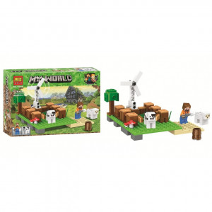 Конструктор Майнкрафт «Мельница с коровой»