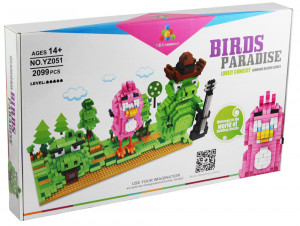 Конструктор Энгри Бёрдс Angry Birds «Розовый птах и Свин», 2099 маленьких деталей 14+