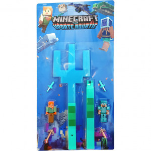 Трезубец из Майнкрафт и персонажи